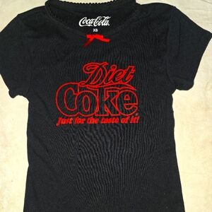 Coca Cola Black and Red Short Sleeve Tee